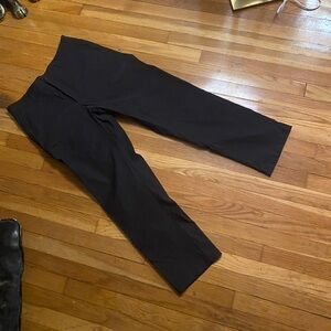 Black Straight-Leg Pants
